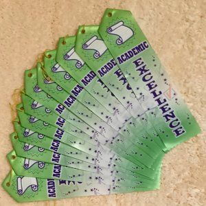 NEW ~ Bundle of 12 Crown Awards  2" x 8" Academic Excellence Award Ribbon